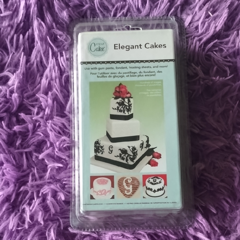 Cricut Elegant Cakes Topper - Black and Red Design